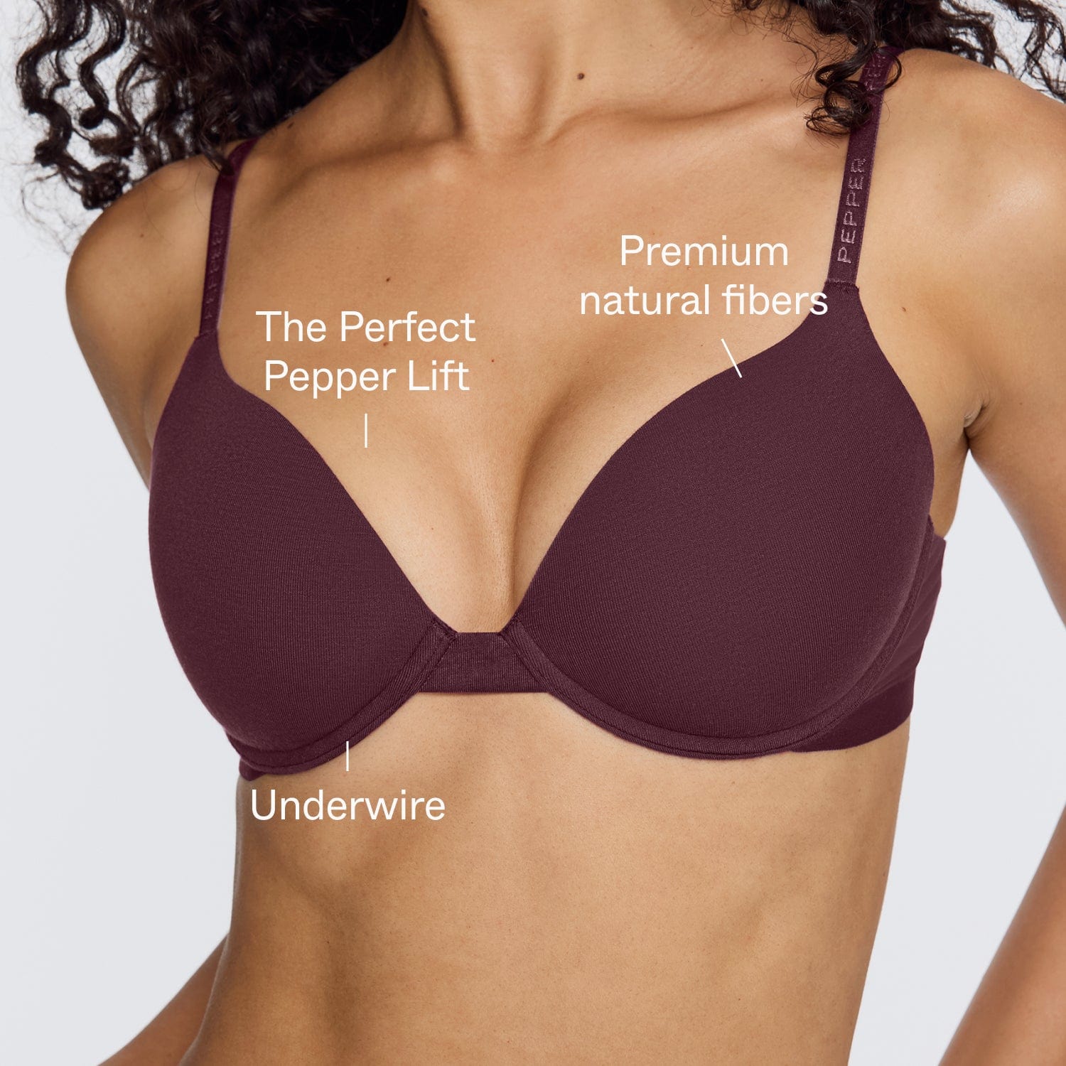 Supima® Cotton Lift Up Bra Fig