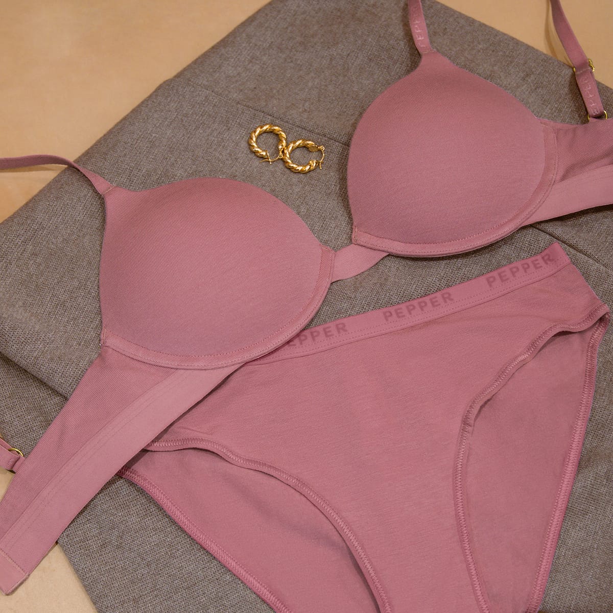 Supima® Cotton Lift Up Bra Lilas