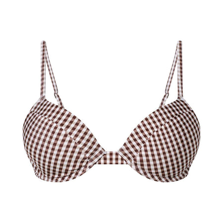 Lift Up Bikini Top Gingham