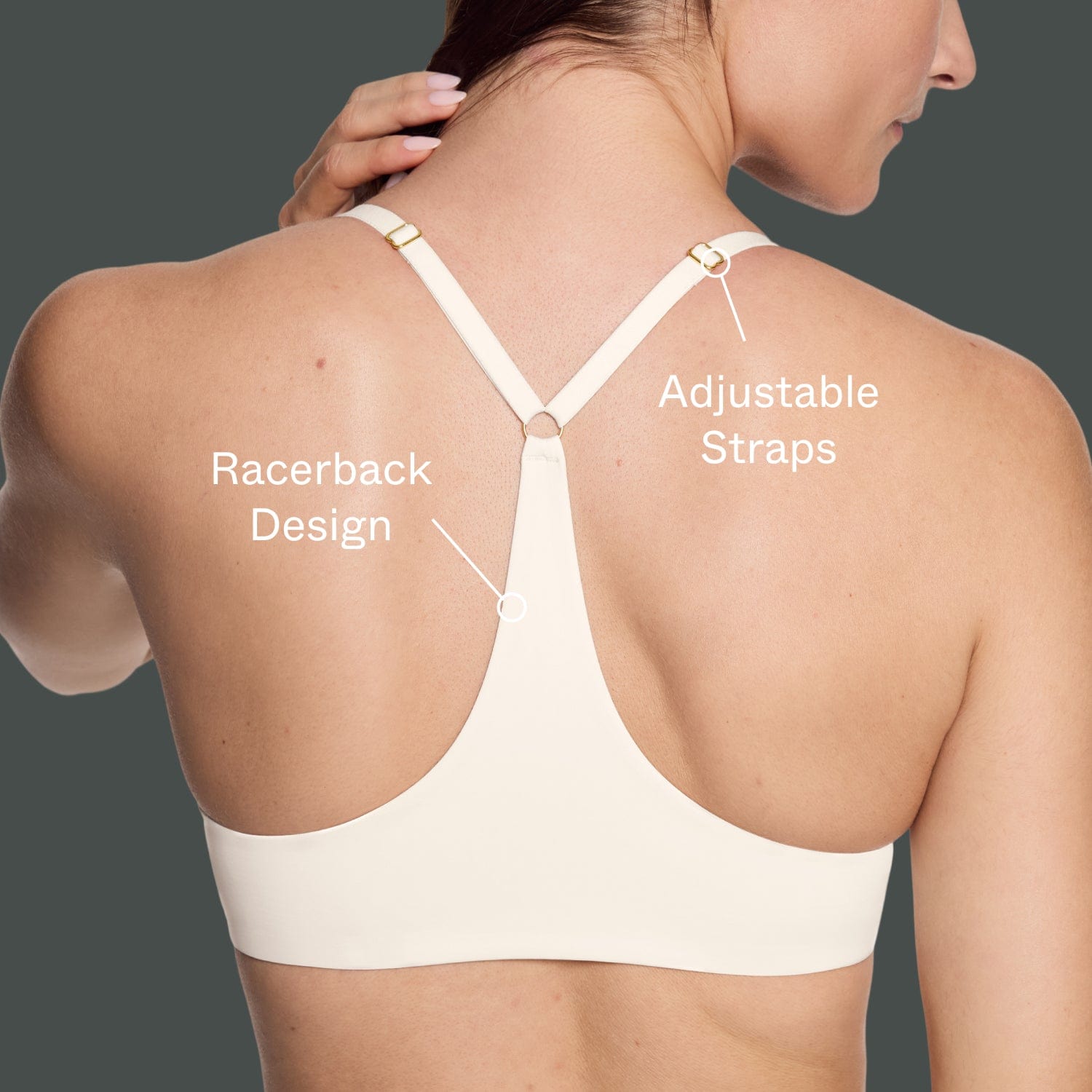 Racerback Lift Up Bra Fawn