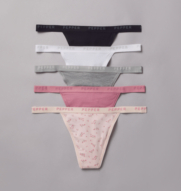 Preset Supima® Cotton String Thong 5 Pack