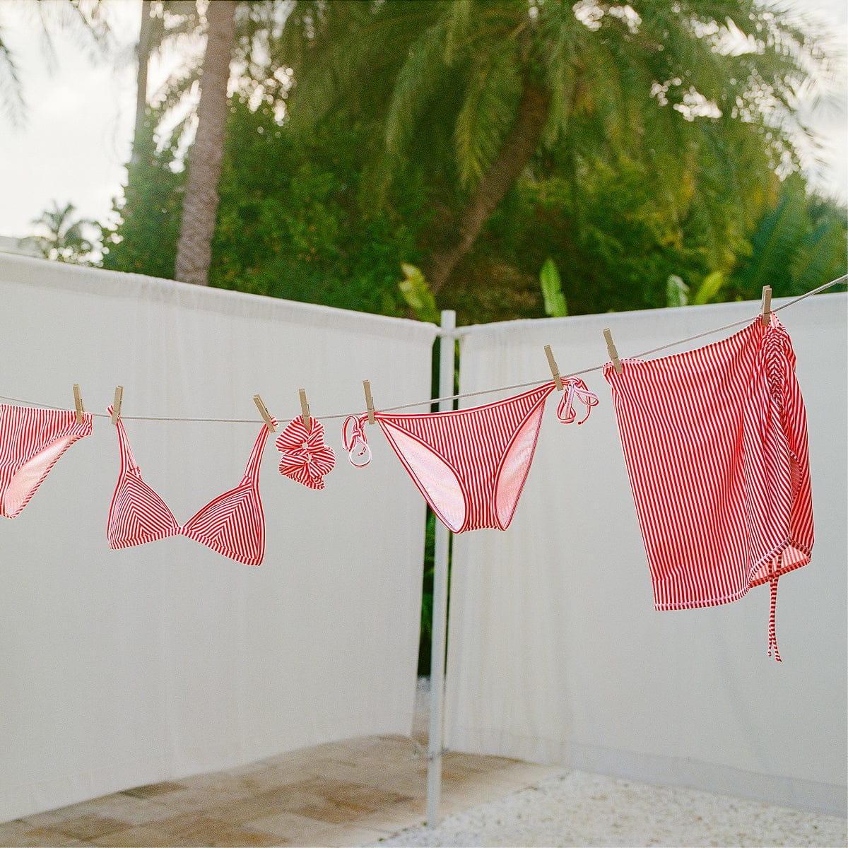 Swim Mini Skirt Cabana (Riviera/White)