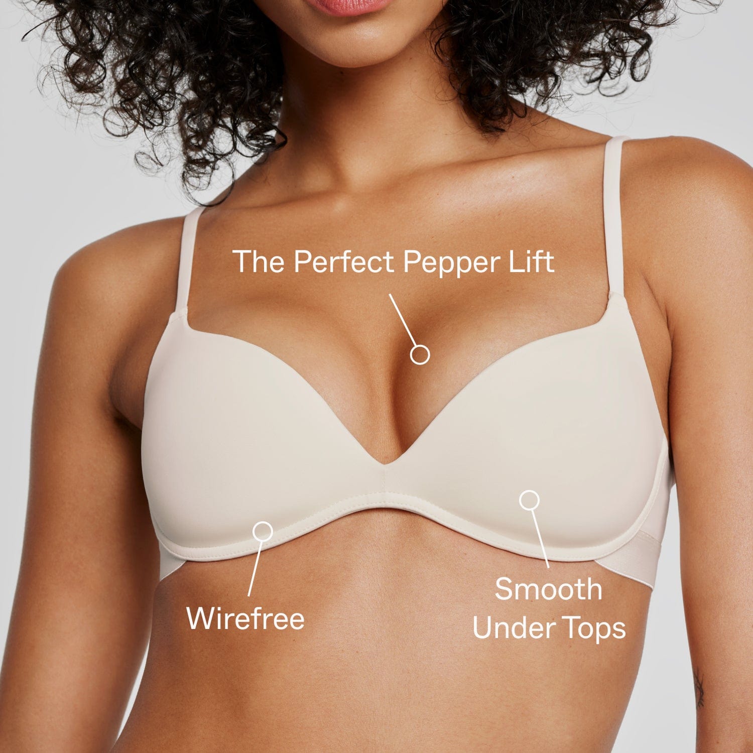 Zero-G Wirefree Lift Up Bra Ecru